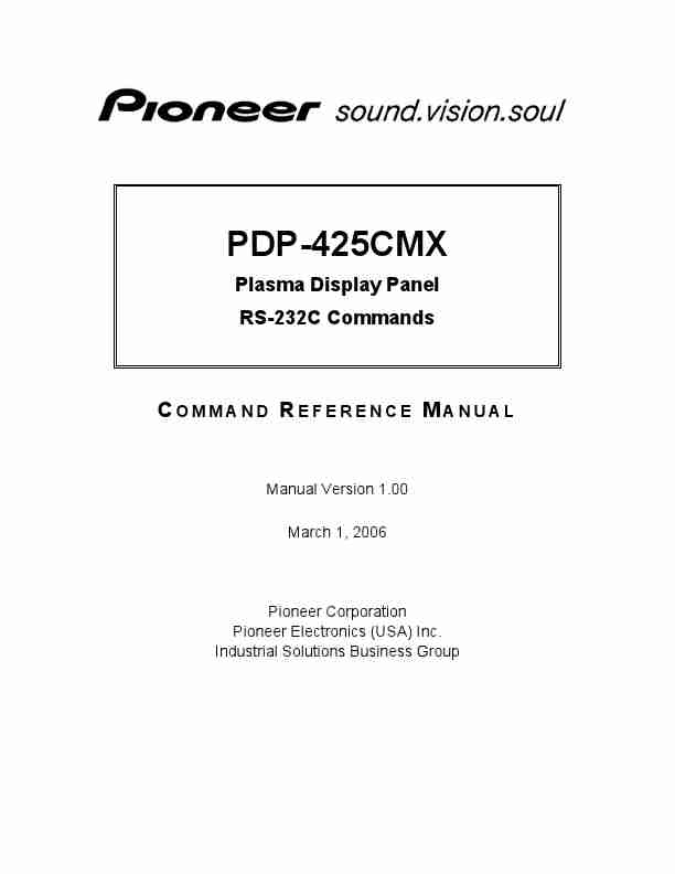 Pioneer Flat Panel Television PDP-425CMX-page_pdf